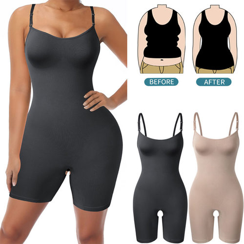 女跨境外贸新款亚马逊爆款skims连体衣女士收腹提臀塑身连体衣女