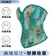 女春季 宫廷风corset紧身胸衣绿蜜蜂提花面料瘦身外穿塑身上衣 新款