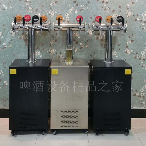 新款磨砂黑单头双头三头四头水冷啤酒机售酒机大排档啤酒售卖机