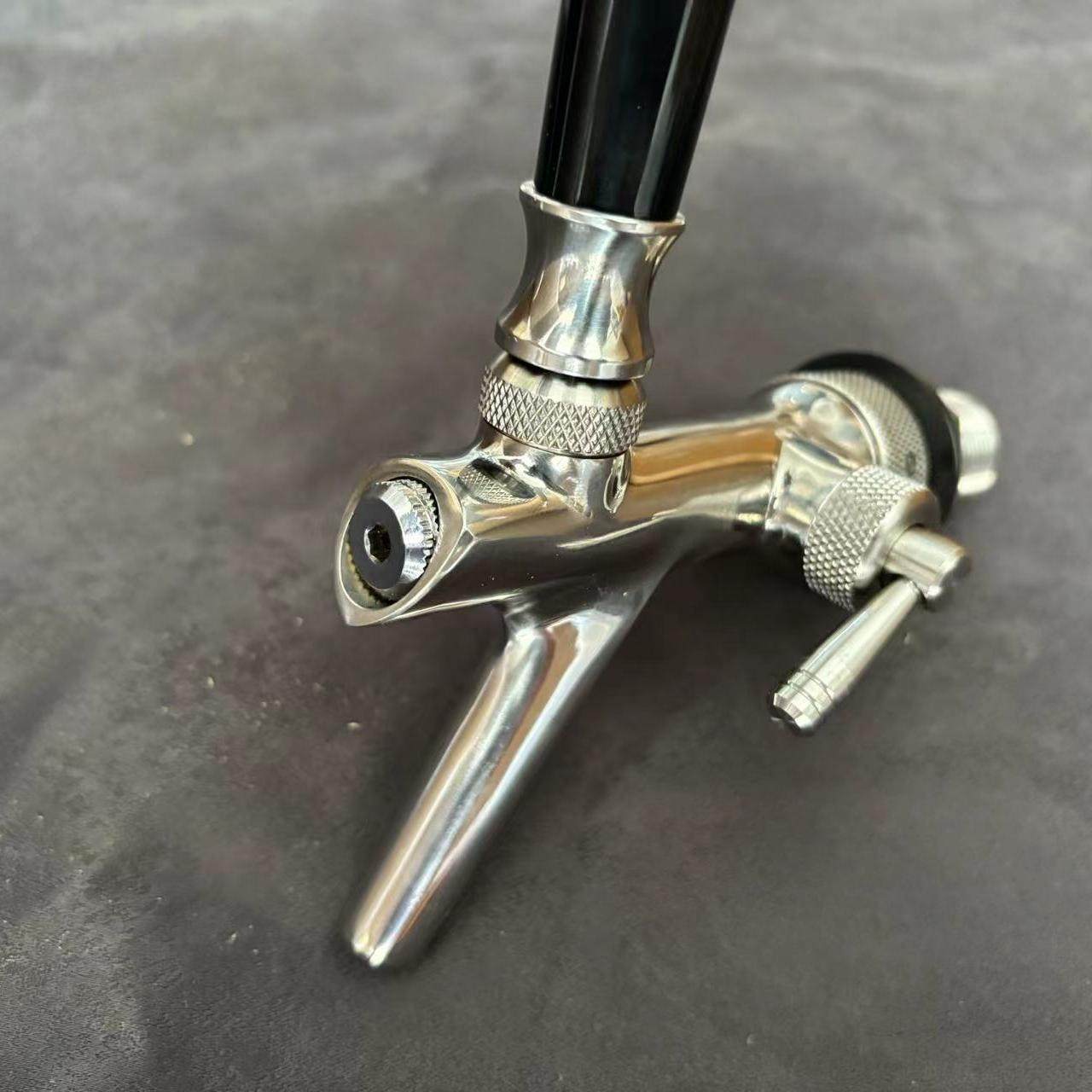 新款心型全304不锈钢消泡龙头啤酒墙酒头扎啤机龙头啤酒机酒头