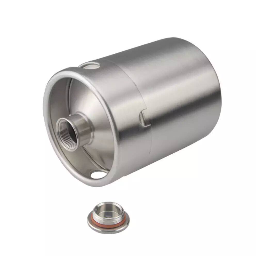 2L/3.6L/4L/5L/10L304不锈钢精酿啤酒二发保压容器家用家酿啤酒桶