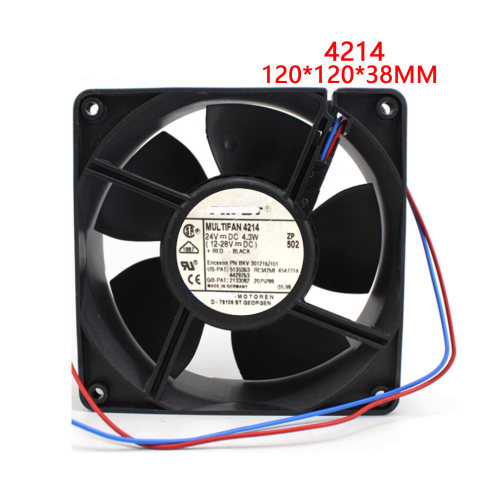 4214风扇 全新德国风机 DC24V 12038 4.3W 12厘米变频器散热风扇