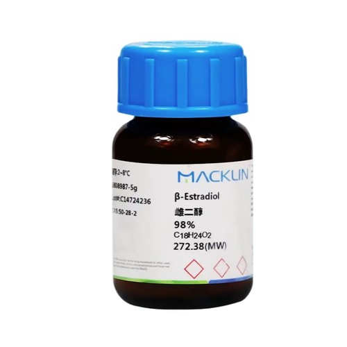 麦克林雌二醇 98% β-雌二醇 CAS：50-28-2高纯试剂粉末官方正品
