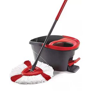 德国旋动三角拖桶旋转好神拖墩布拖把头微脚踏踩桶省力包邮送达