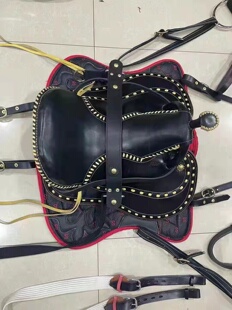 马鞍子全套 马具马鞍坐垫 真牛皮精品纯牛皮马术用品骑马装备包邮