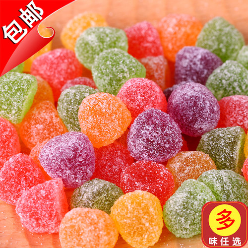 百家堂果C软糖果什锦味维c果汁软糖QQ软糖橡皮糖彩虹糖水果味零食