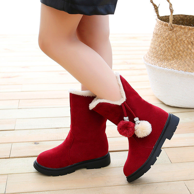 19冬季新款加绒棉鞋时尚公主靴儿童雪地靴女童防滑中大童靴子学生|ruв категории детская обувь/детская обувь/между родителями и детьми обувь, сапоги/снег сапоги - от Buy2taobao.com для оказания профессиональной услуги покупки агента Taobao