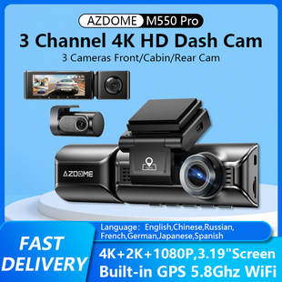 Cam WiFi行车记录仪 Pro GPS Built Dash DVR Car M550 AZDOME