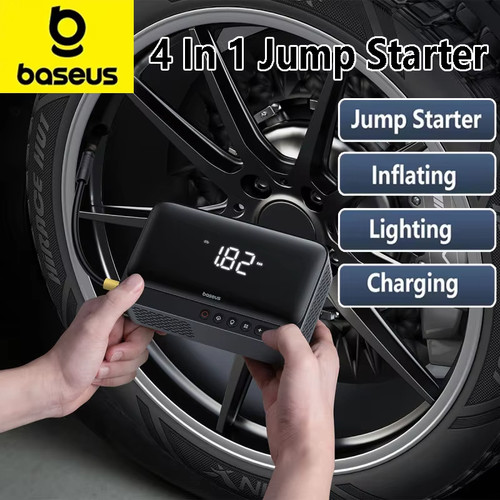 倍思车载应急启动电源充气泵