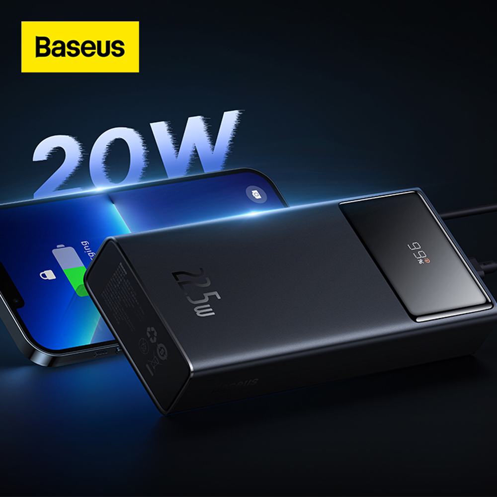 baseus 20w pd 20000mah/30000mah power bank大容量便携移动电源