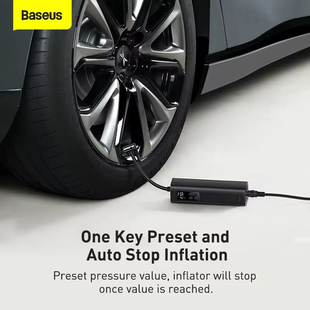 Baseus Car Inflator Pump 12V Smart Electric Car Tire Pump