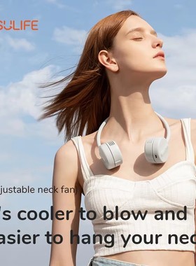 JISULIFE Portable Neck Fan 360°Adjustable Bladeless Neck