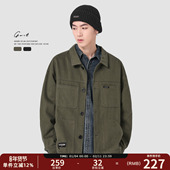 GWIT 外套男 休闲潮流夹克上衣做旧工装 美式 复古cargo重磅春秋新款