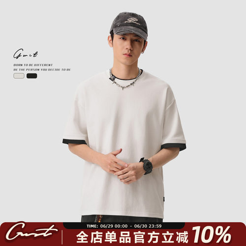 GWIT重磅长绒棉假两件廓形