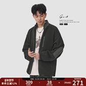 GWIT 重磅高密摇粒绒冬季 户外保暖上衣夹克棉衣加厚棉服外套男