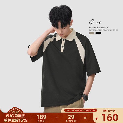 GWIT半袖T恤短袖polo衫男