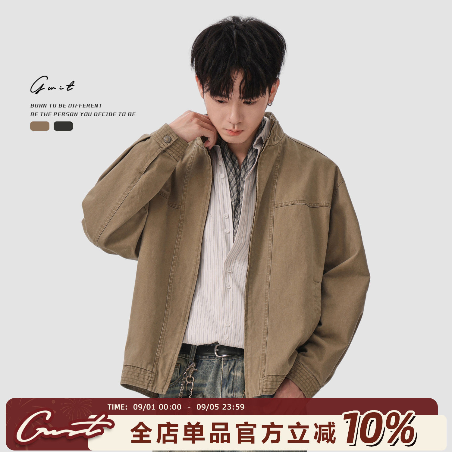 GWITPatina成衣做旧工装夹克图片