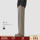 冬季 加厚弯刀裤 重磅加绒cleanfit运动卫裤 休闲裤 男 保暖美式 GWIT