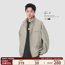 GWIT 美式复古cleanfit春秋棒球服短款休闲夹克上衣工装外套男士