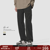 美式 复古水洗做旧cleanfit春秋cargo宽松休闲裤 潮牌工装 GWIT 裤 男