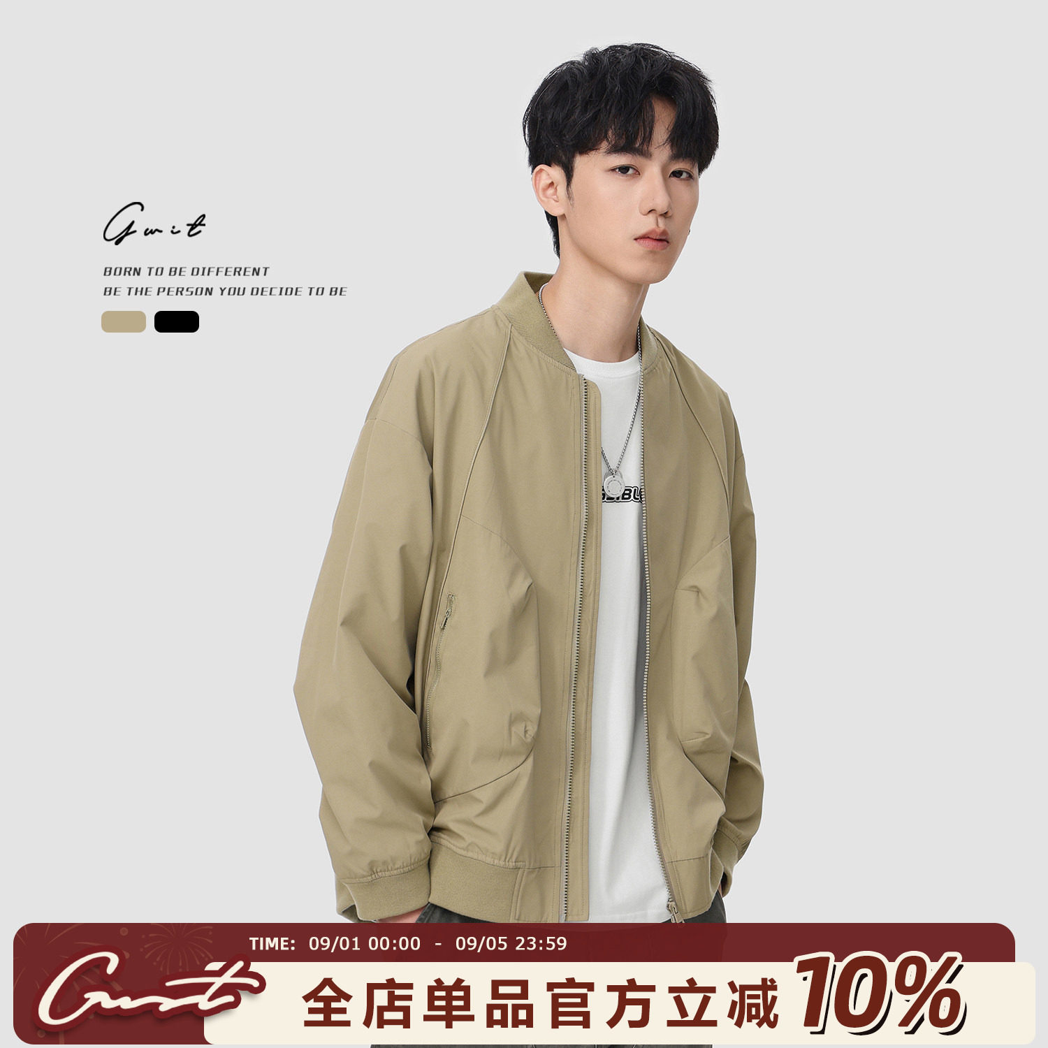GWIT春秋休闲夹克外套图片
