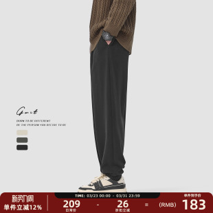 男士 GWIT 潮牌高街束脚运动休闲裤 cleanfit篮球卫裤 春秋垂感美式