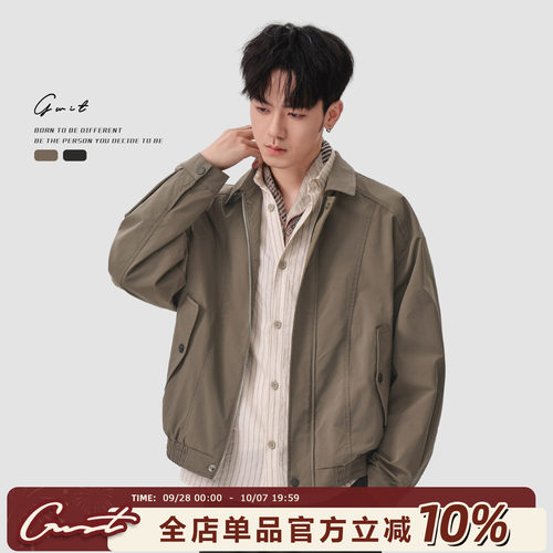 GWITGabardine美版哈灵顿夹克