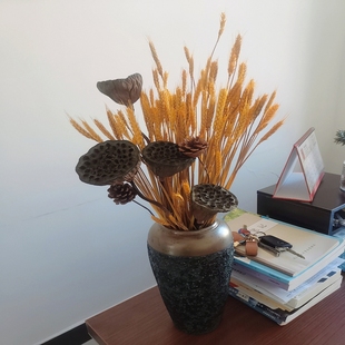 天然麦穗干花真花束开业大麦满天星稻穗蒲棒棉花头拍摄道具礼品