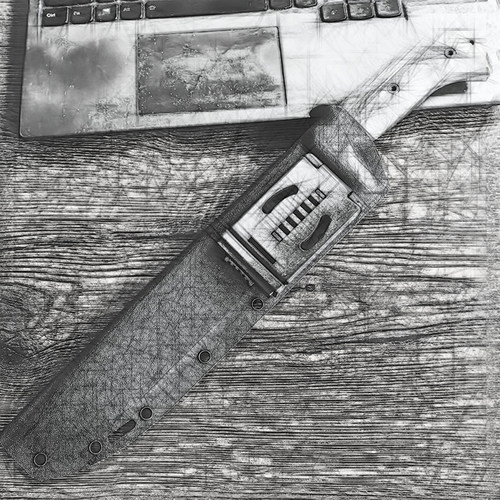 ESEE JUNGLAS（大J）复刻   3d打印高端碳纤维模型  半成品品质