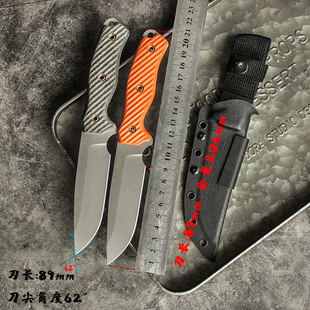 百浓PSRK户外小直刀三代复刻巴斯RMD小刀高硬度收藏刀具