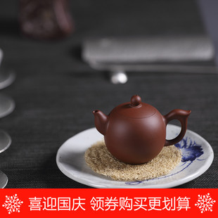赖通发龙旦壶潮州手拉壶谢华大师之徒八邑匠人紫砂壶90cc