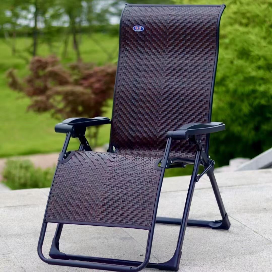 包邮振东躺椅折叠椅藤编椅办公午休椅电脑椅老人靠椅可调节多功能