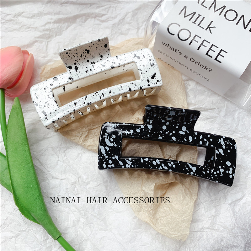 ins法式风百搭小众鲨鱼夹后脑勺