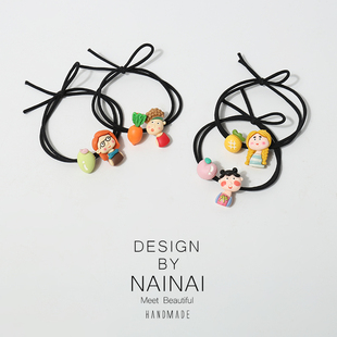 新款网红丑萌搞怪女孩发绳可爱发圈ins少女扎发头绳简约发饰