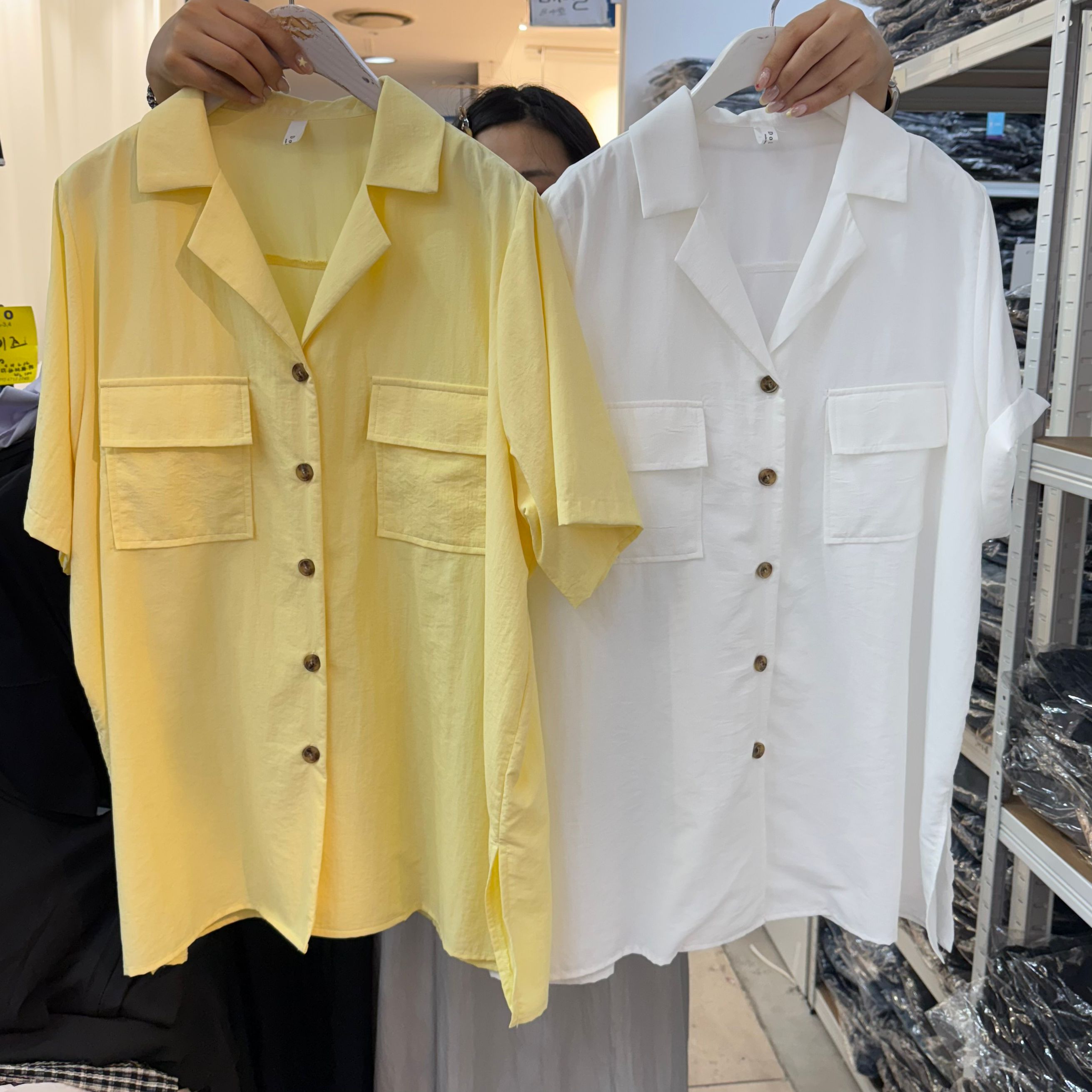 2025夏季新款輕薄開叉寬松襯衫