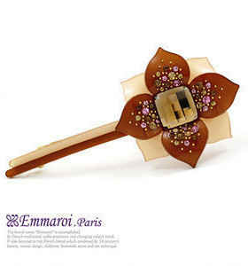 标价5折清仓FE2012*韩国正品Emmaroi品牌四叶花横夹/大发夹
