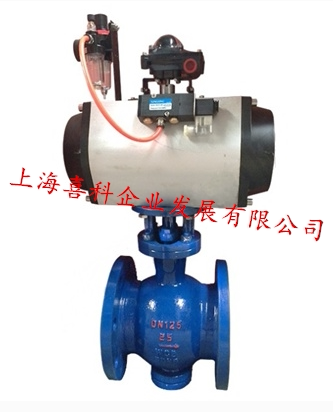 气动法兰偏心半球阀
