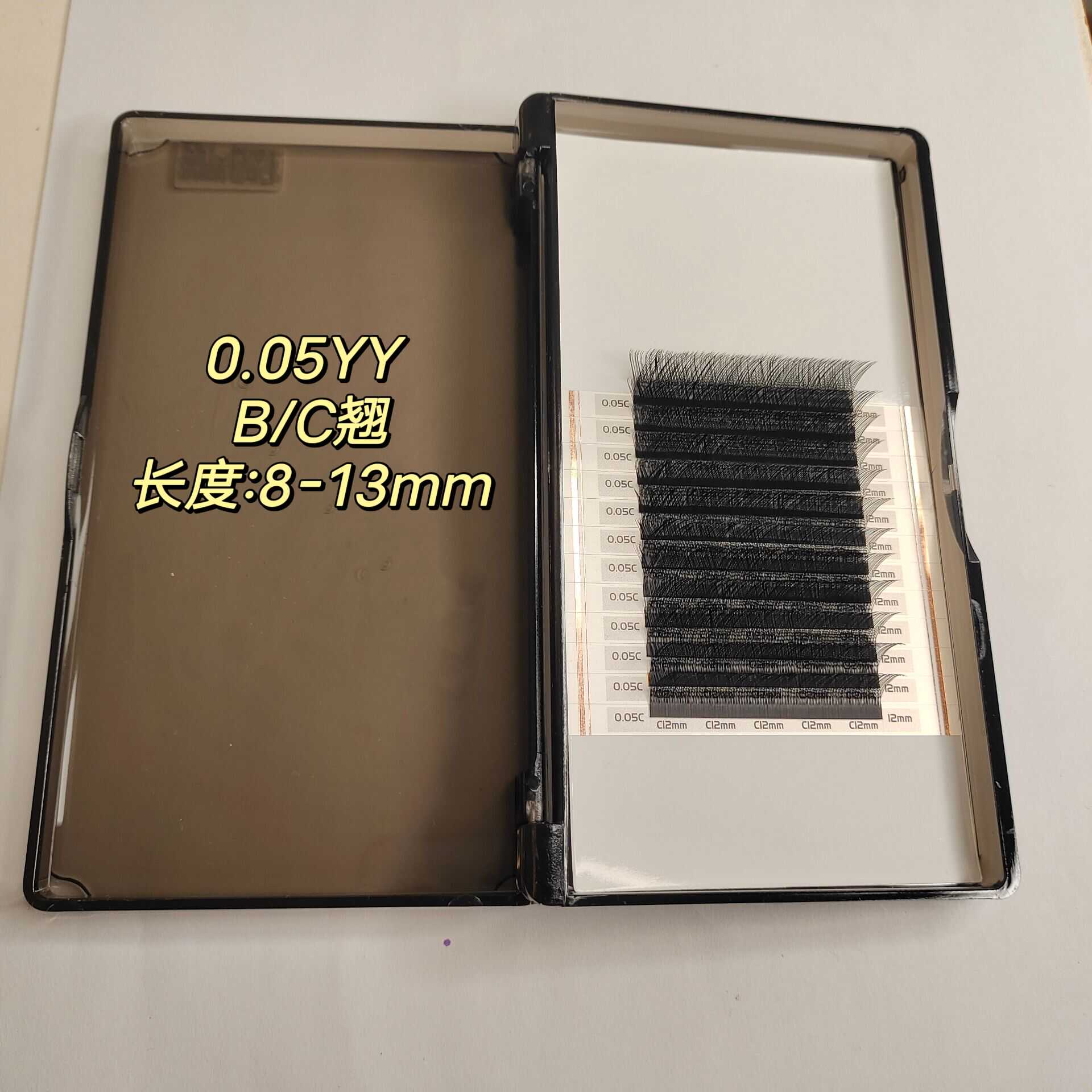 双尖单根空气型风吹可动假睫毛