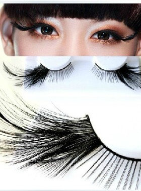 黑色 舞台夸张 艺术 羽毛假睫毛/眼睫毛 化妆舞会/派对 夜店YM53