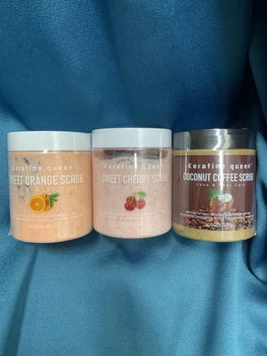 Keratine queen scrub face body care 300g