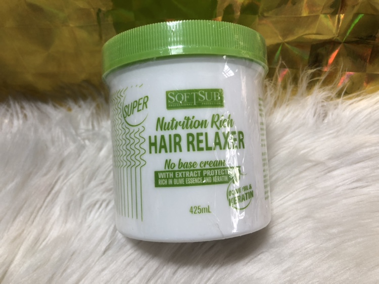 African hair relaxer strong one rich in olive and keratin