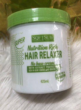African hair relaxer strong one rich in olive and keratin