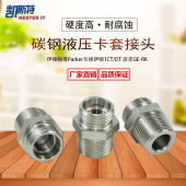 1DT 液压直通卡套式 接头H型24°内锥外螺纹转英管外锥螺纹1CT