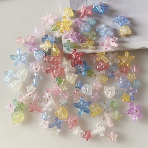 糖果色亚克力串珠材料