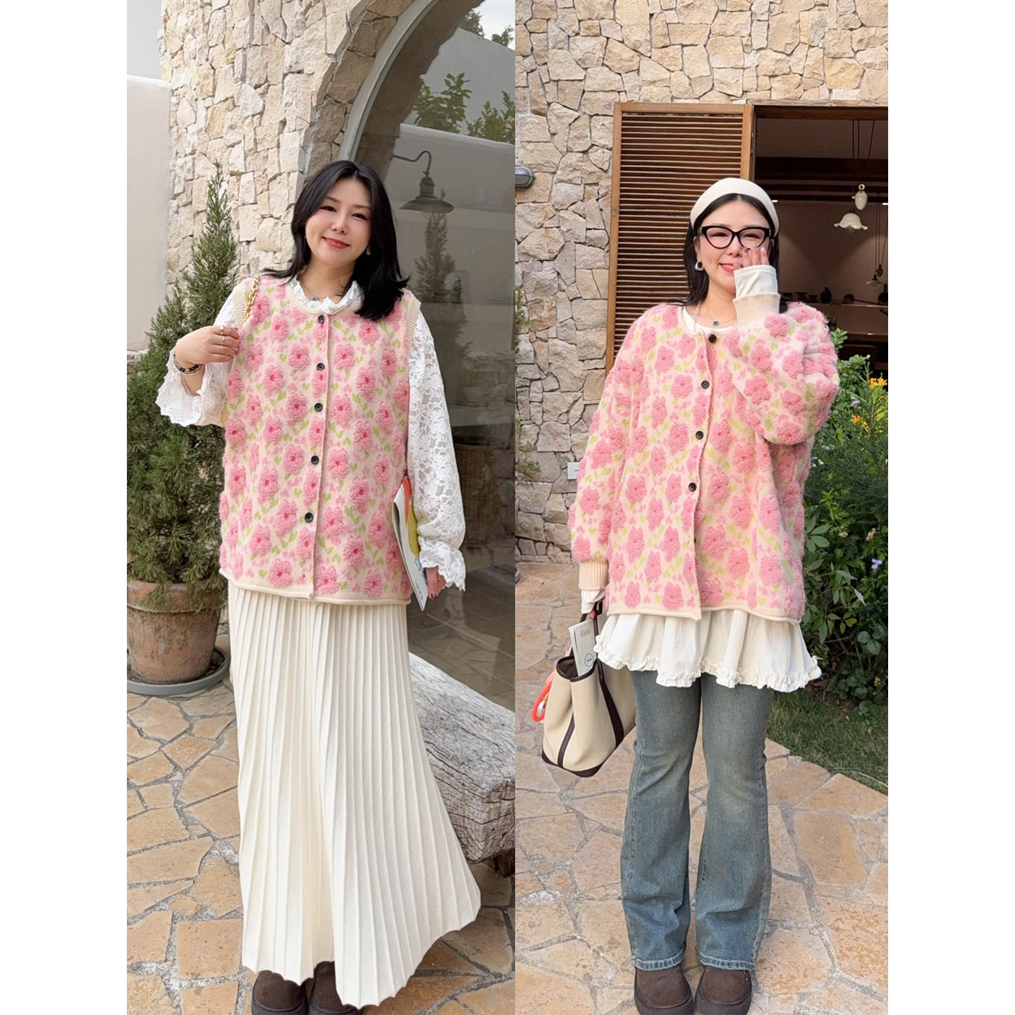 【1/26晚八点开售】春日氛围显嫩显白质感羊毛针织马甲外套双版本,女装/女士精品,常规大码外套,淘宝优惠券,粉丝福利购,淘宝优惠卷