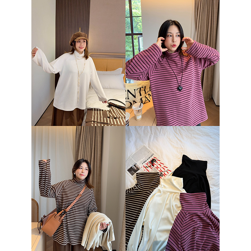 打底衫堆堆领遮双下巴温暖