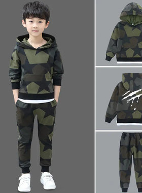 韩版男童长袖特种兵洋气迷彩服