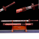 龙泉汉剑锰钢一体防身宝剑戎归之剑秦剑冷兵器古风道具剑未开刃