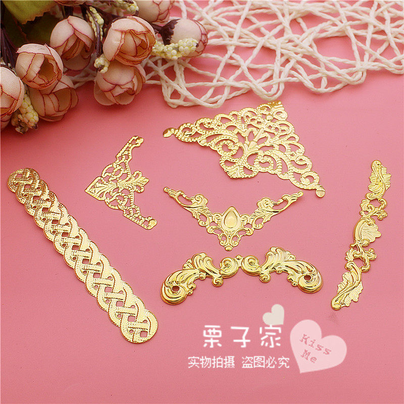 diy手工新娘风长条花片图片