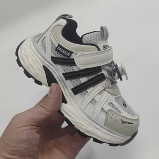 男童鞋2025春季新款双网透气儿童公主防滑运动鞋中童女孩休闲鞋子